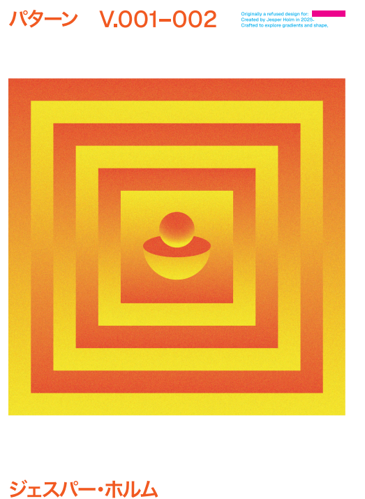 POSTER - Jesper Holm "V.001-002 Orange" JH1