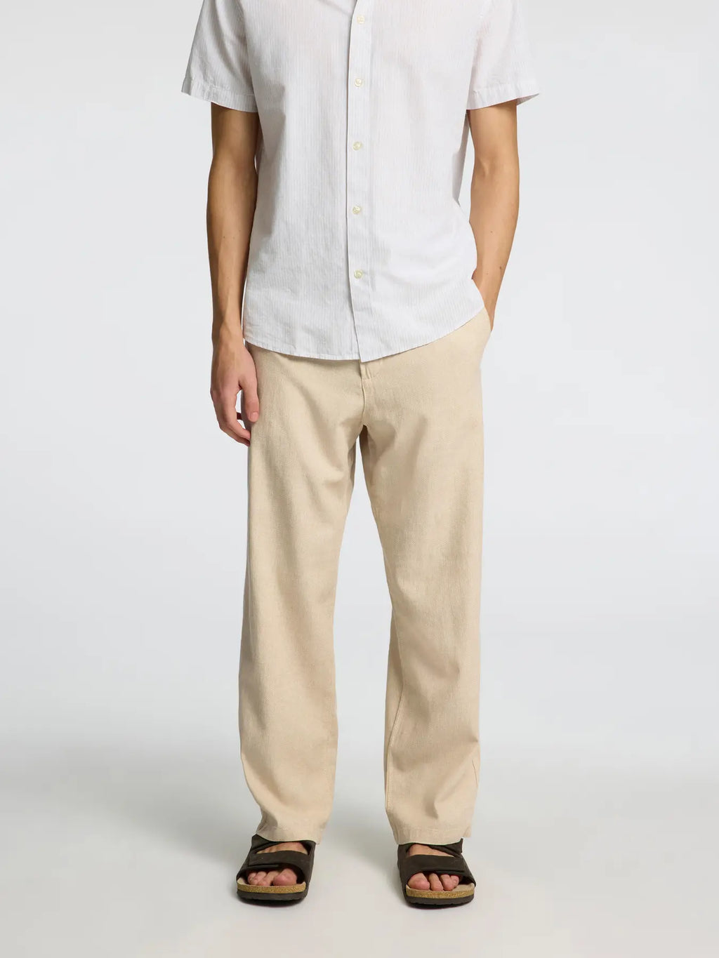 SELECTED - SLH220-LOOSE BRODY SUN PANT NOOS - Pants