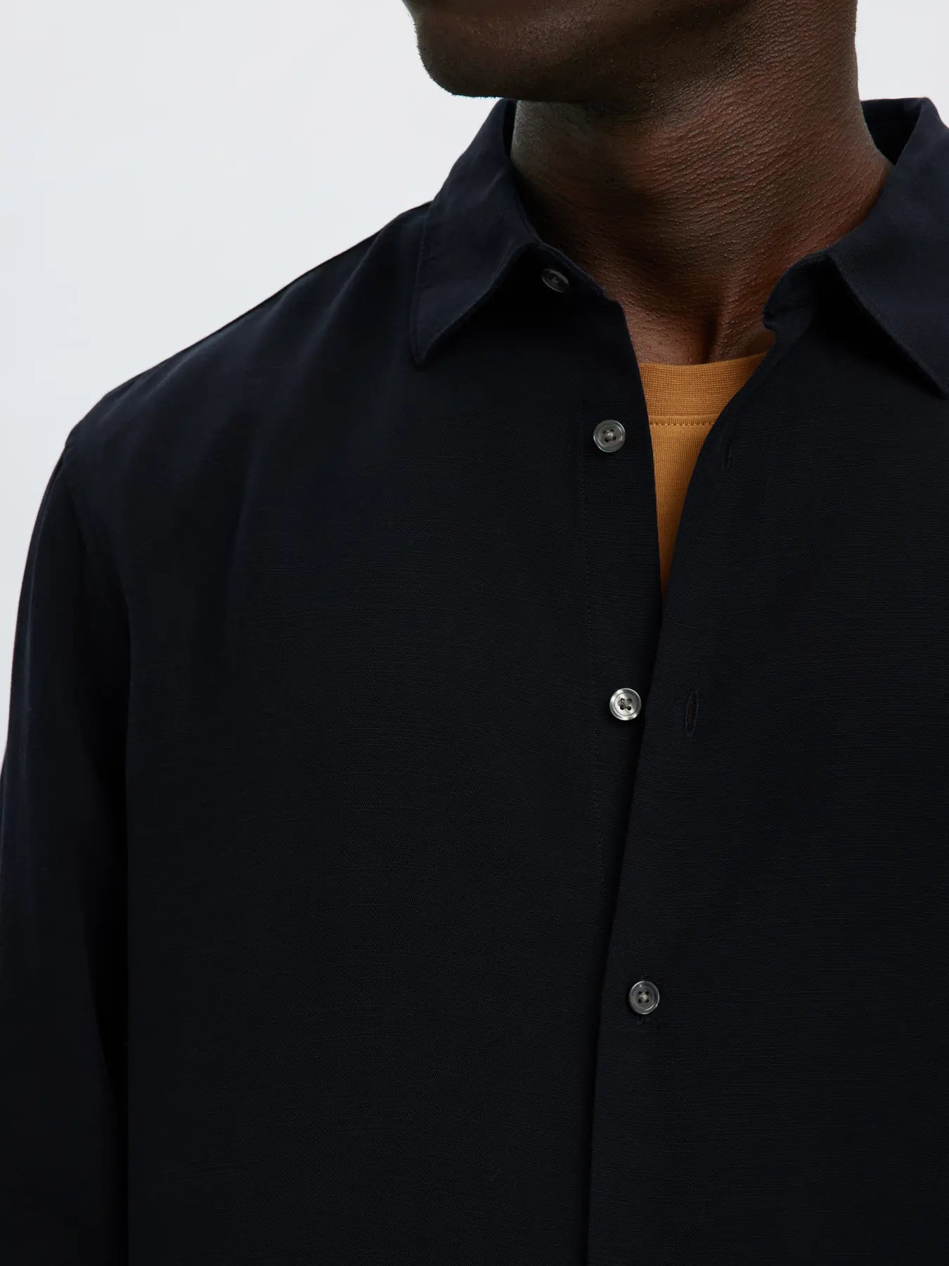SELECTED - SLHRLXCHARLIE TENCEL SLUB LS SHIRT - Shirt