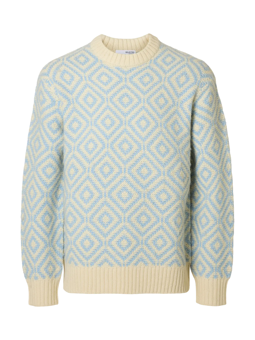 SELECTED - SLHREMI LS KNIT RELAXED CREW NECK Top