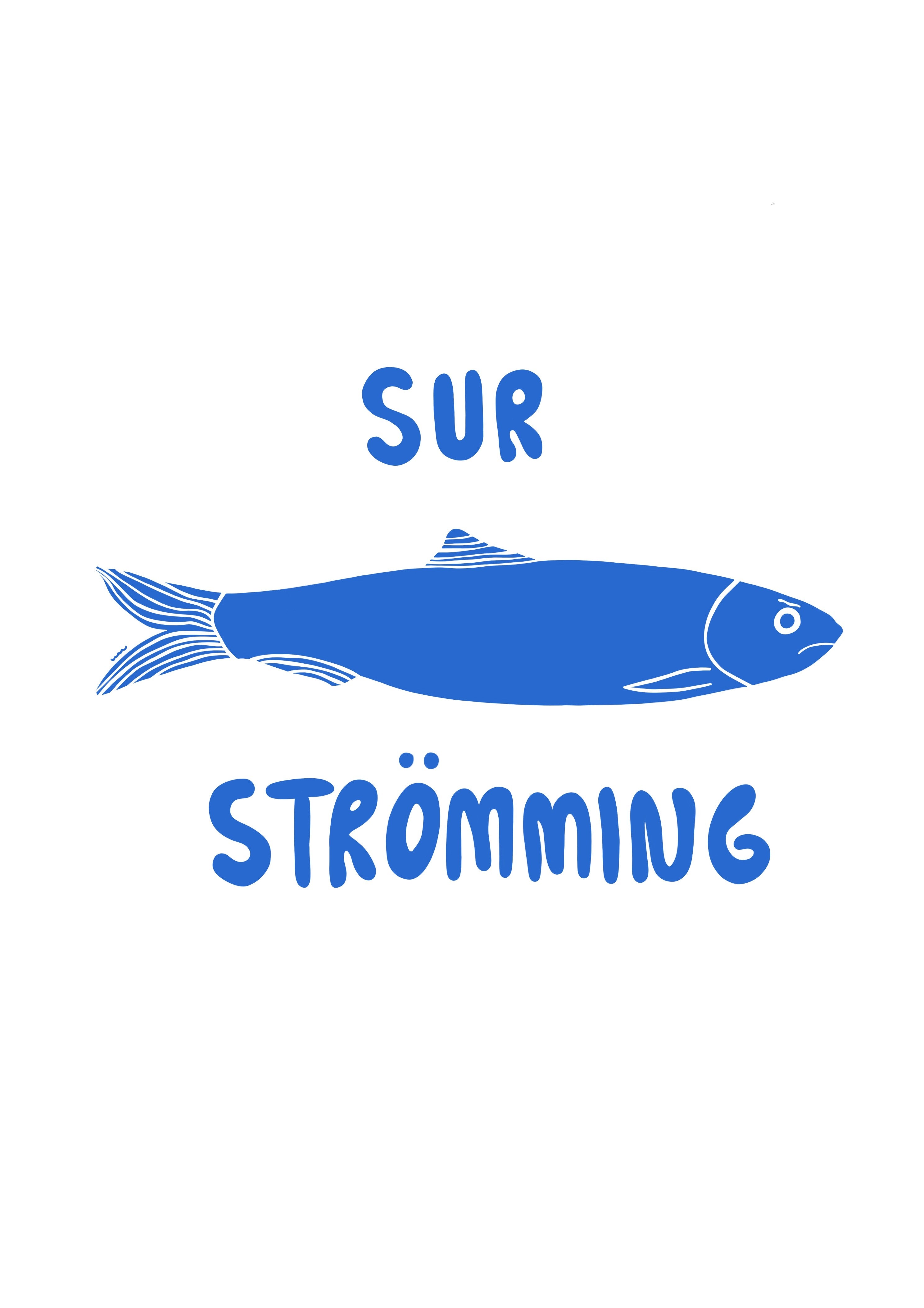 POSTER A2 - Wilma.illustrerar SURSTRÖMMING WW8