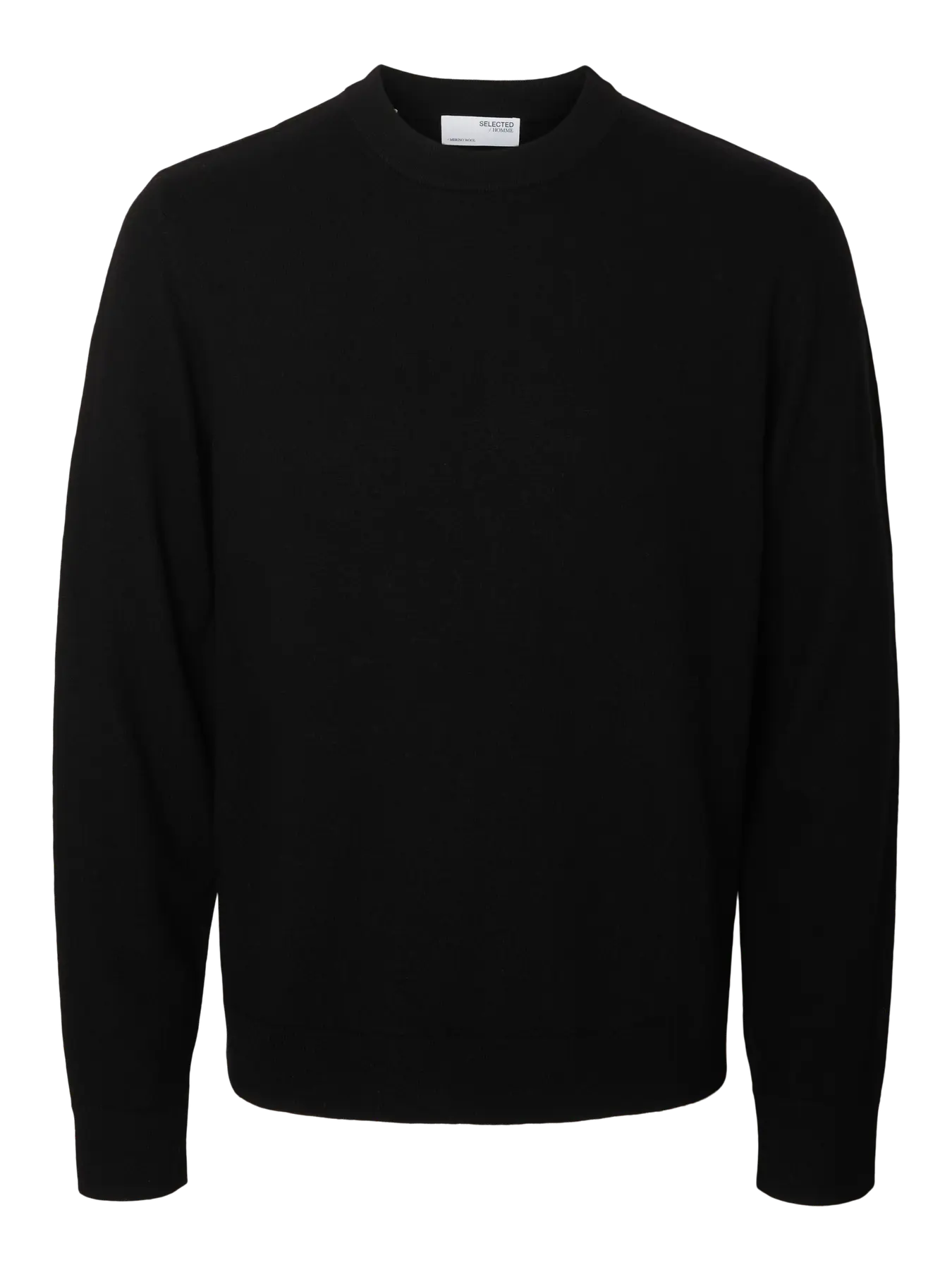 SELECTED - SLHTRAY Merino Brushed Relaxed Crew NOOS Top