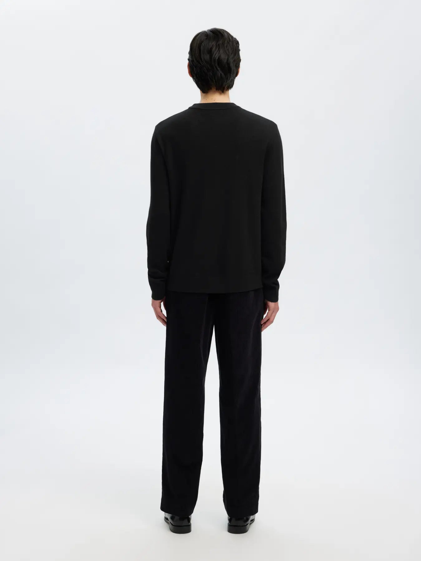 SELECTED - SLHTRAY Merino Brushed Relaxed Crew NOOS Top