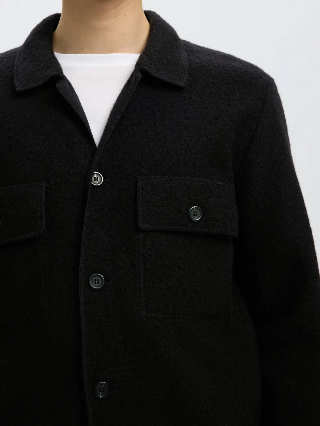 SELECTED - NEALY LS KNIT WORKWEAR CARDIGAN - Top