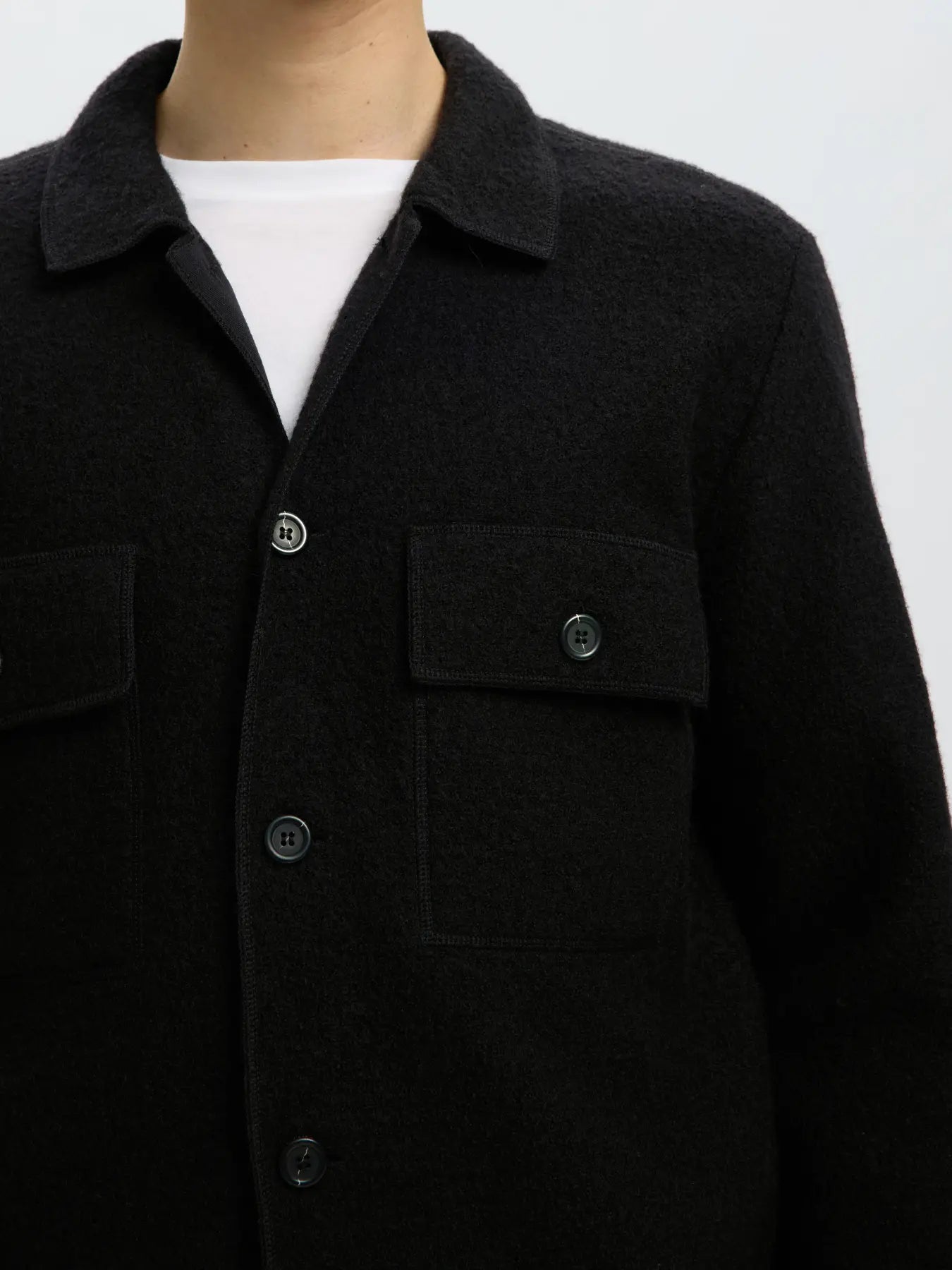 SELECTED - NEALY LS KNIT WORKWEAR CARDIGAN - Top