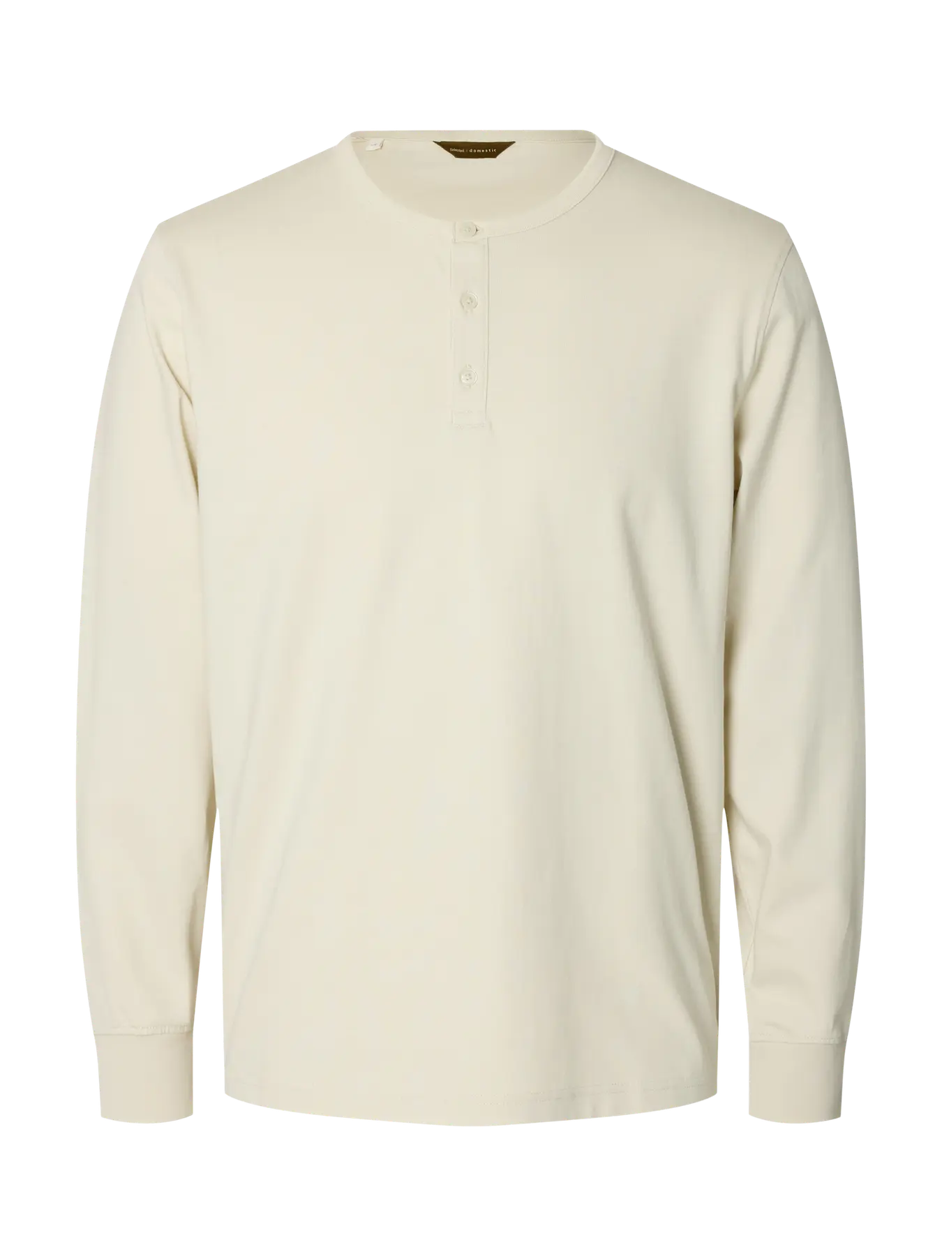 Selected - slmdomestic ronan LS HENLEY - top