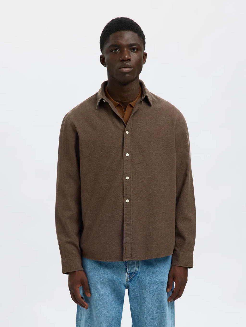 SELECTED - SLHREGNOAH Brushed Twist - Shirt