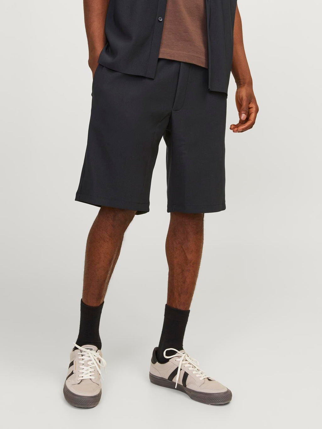 JPSTKANE JJMYKONOS PLISSE SWT SHORTS - Shorts