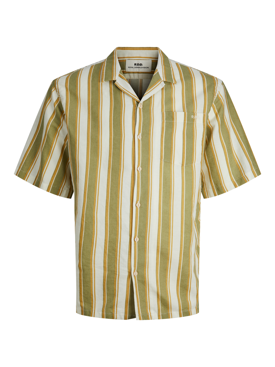 RDD - CAIN LINEN RESORT SHIRT STRIPE S/S SN - Shirt