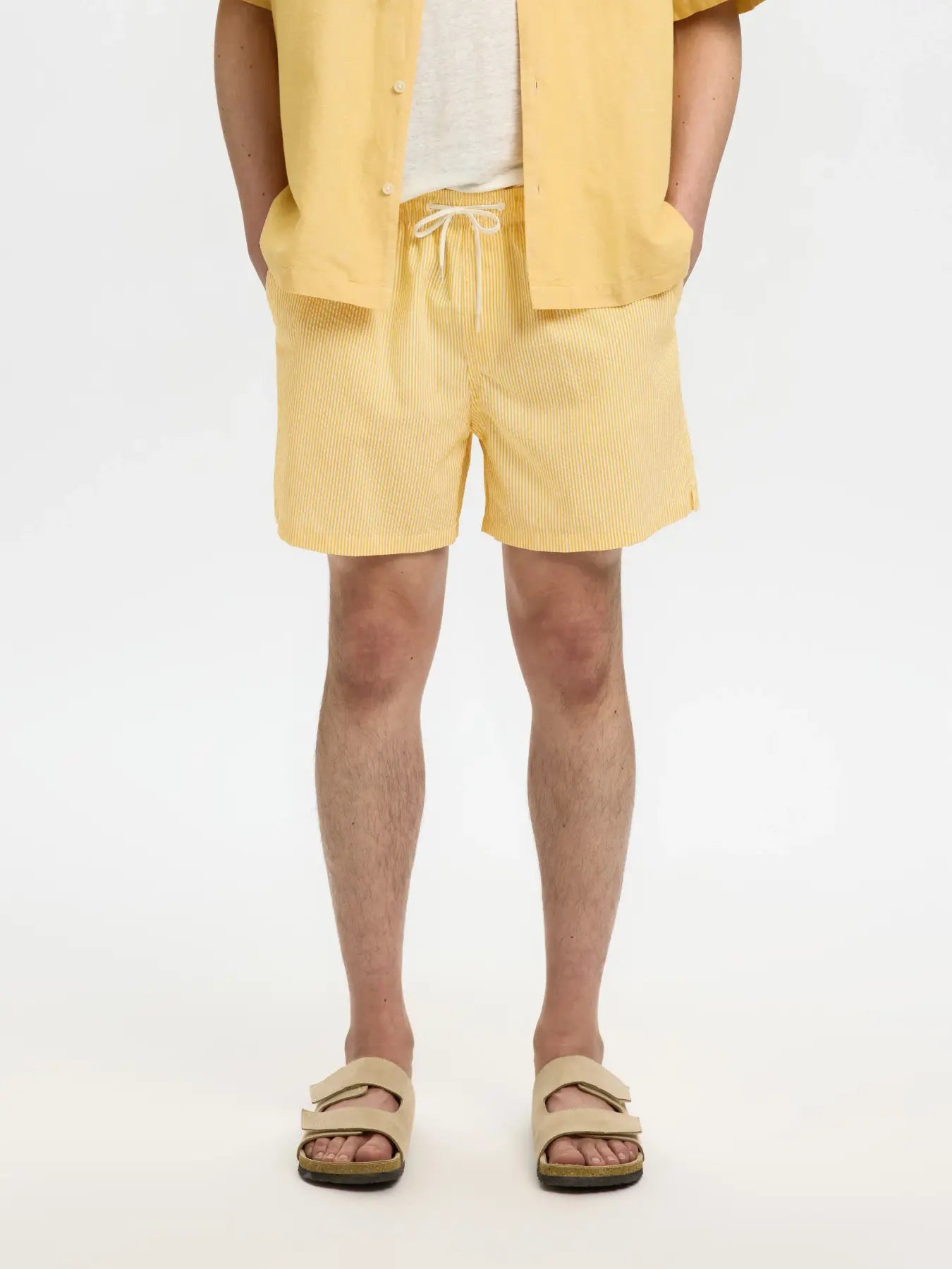 Selected - SLHCOOPER-SEERSUCKER SWIMSHORTS - Shorts