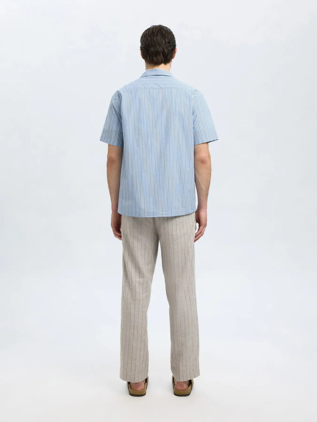 SELECTED - Slhrlx holger stripe ss shirt - Shirt