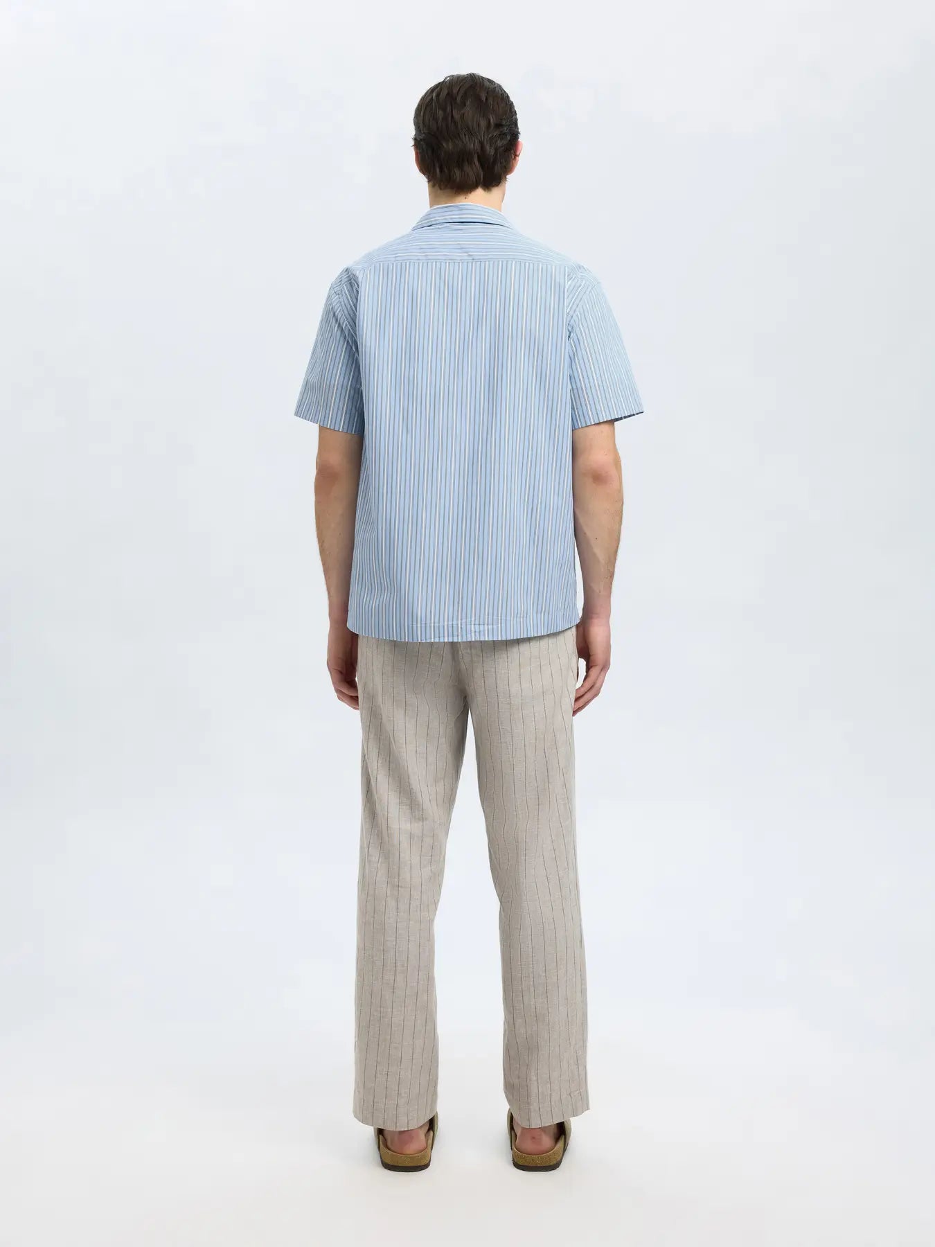 SELECTED - Slhrlx holger stripe ss shirt - Shirt