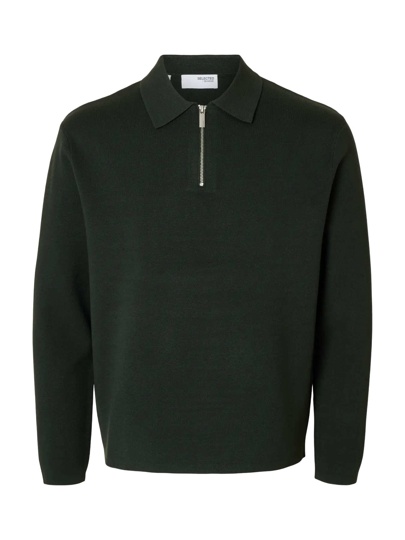 SELECTED - SLHTELLER FN RELAXED HALF ZIP POLO NOOS Top