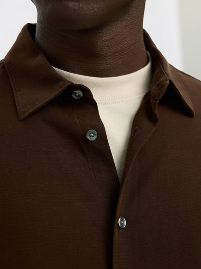 SELECTED - SLHRLXCHARLIE TENCEL SLUB LS SHIRT
