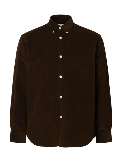 SLHREGDANNI CORD BD LS SHIRT NOOS
