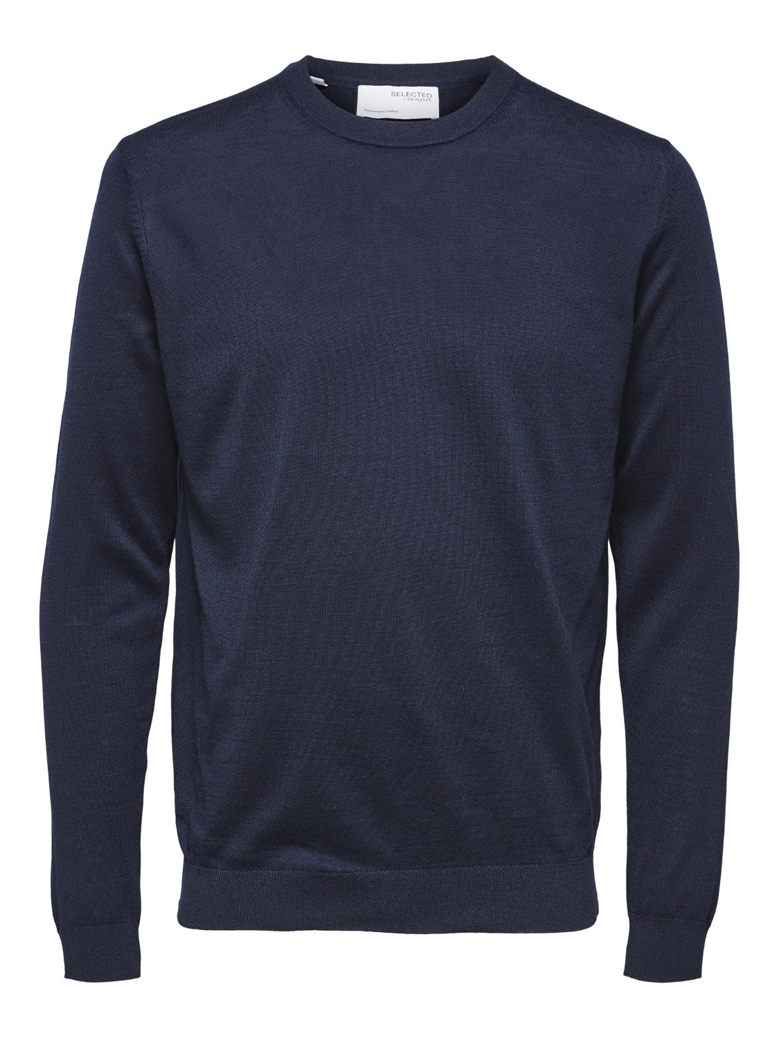 Slhtown Merino Coolmax Knit Crew Noos - Top