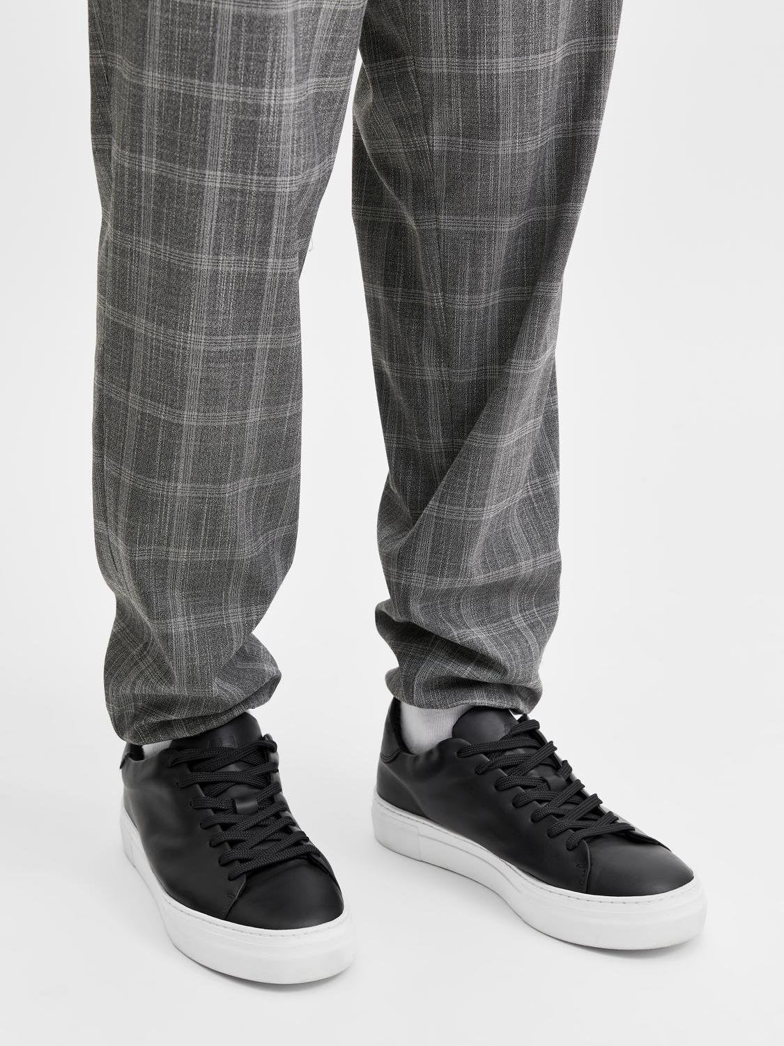 Slhdavid Chunky Leather Sneaker Noos - Shoes