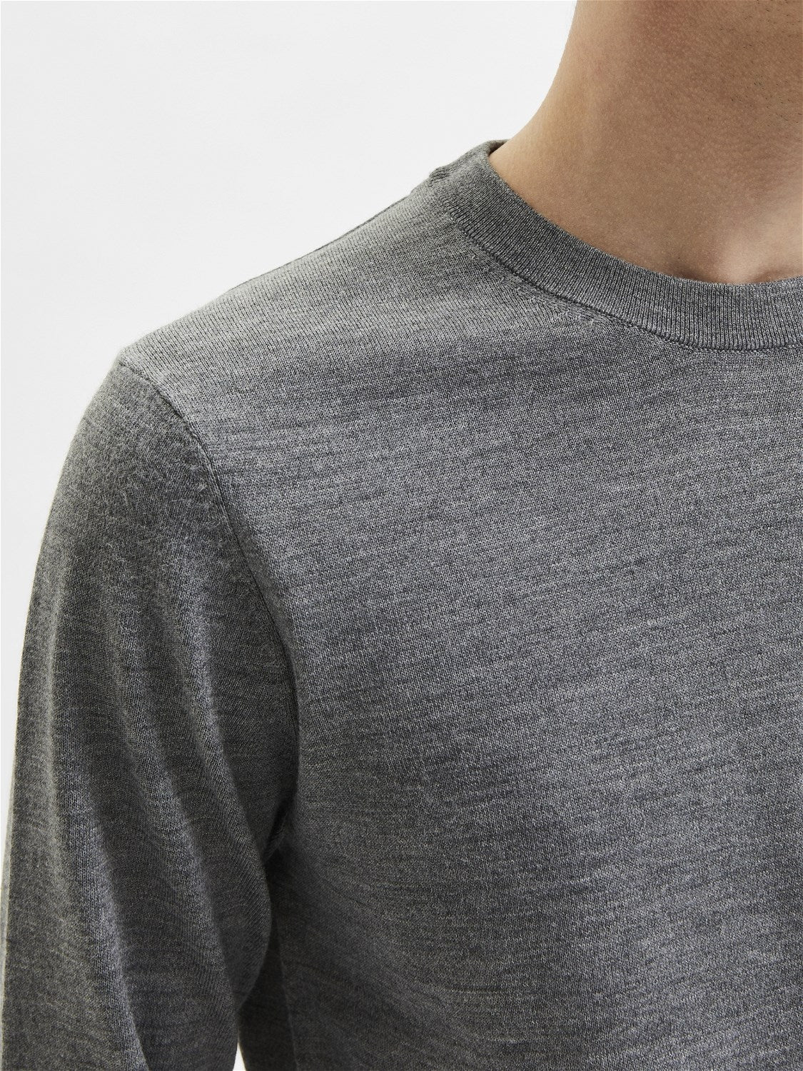 Slhtown Merino Coolmax Knit Crew Noos - Top