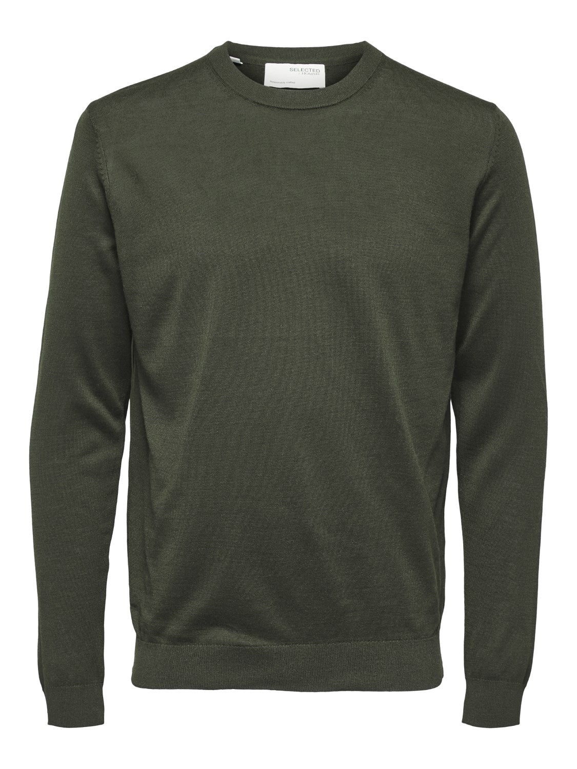 Slhtown Merino Coolmax Knit Crew Noos - Top