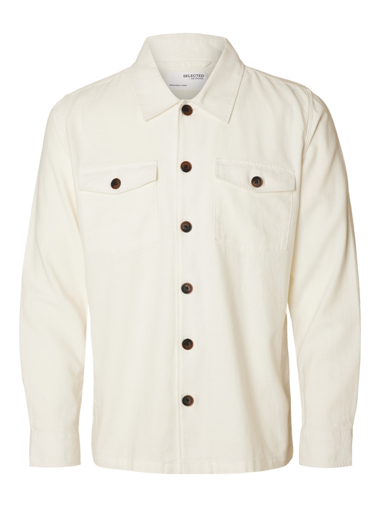 SLH Brody Linen Overshirt Cloud Dancer