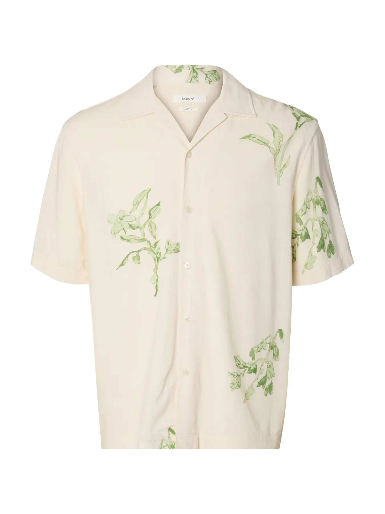 Selected - SLHREGTERRY AOP SS Shirt - shirt