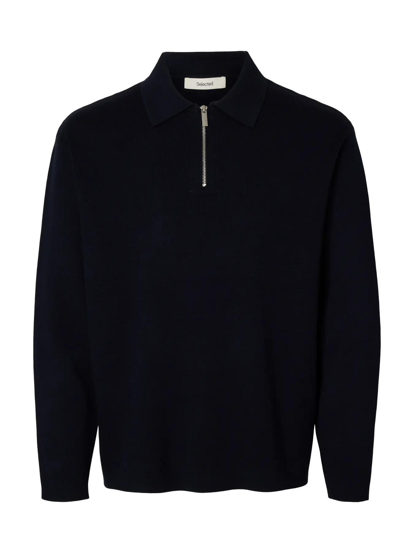 SELECTED - SLHTELLER FN RELAXED HALF ZIP POLO NOOS Top