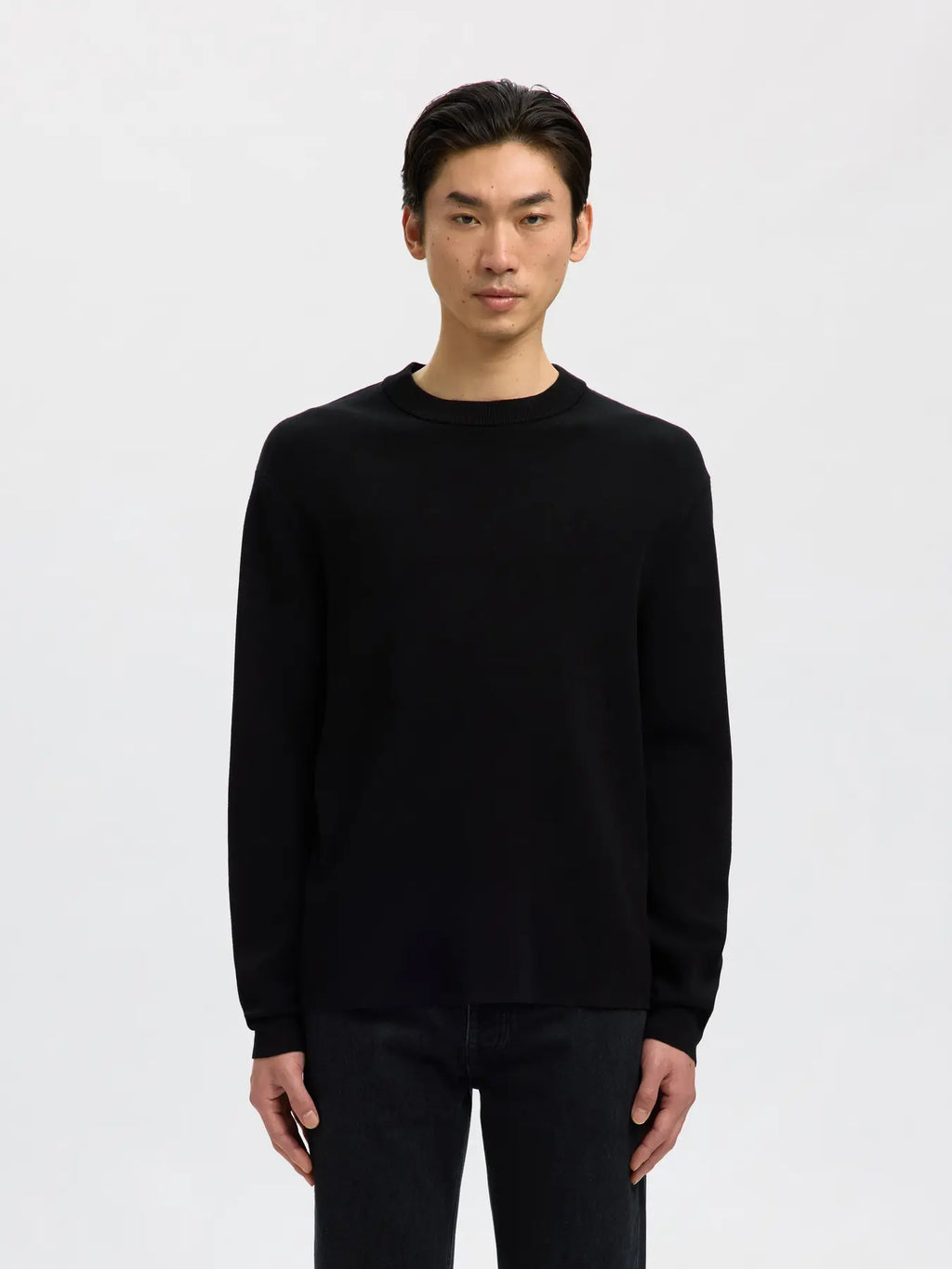 SELECTED - SLHTELLER FN RELAXED CREW NECK NOOS Top