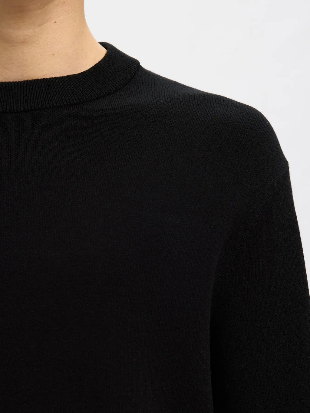 SELECTED - SLHTELLER FN RELAXED CREW NECK NOOS Top